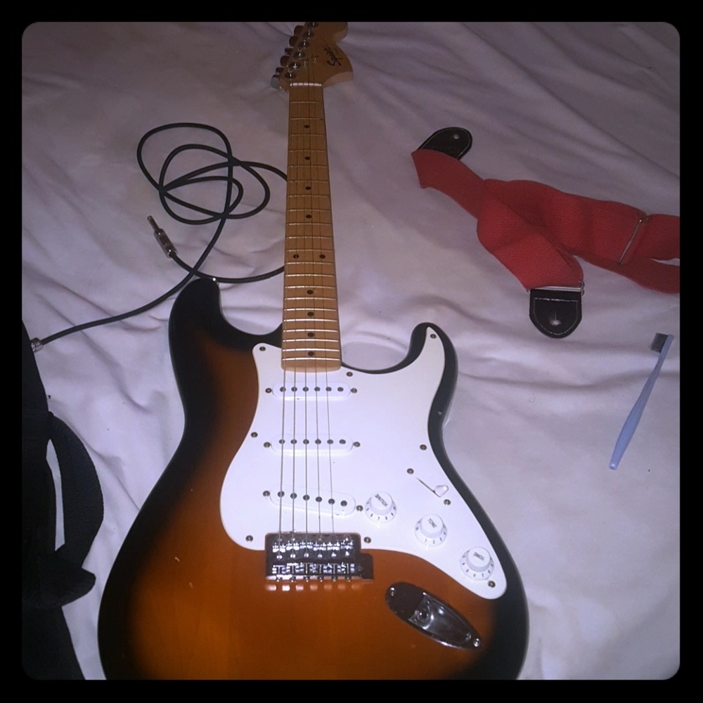 Squire Stratocaster guitar